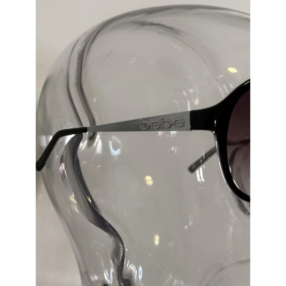 Vintage BEBE Aviator Sunglasses Womens Black Y2K Gradient Lens‎